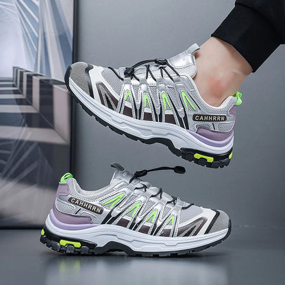 Chaussures de sport pour hommes, été, antidérapantes, semelle épaisse et souple, rebondissantes, pour la randonnée en extérieur, nouvelle collection 2026, chaussures décontractées confortables en maille pour hommes