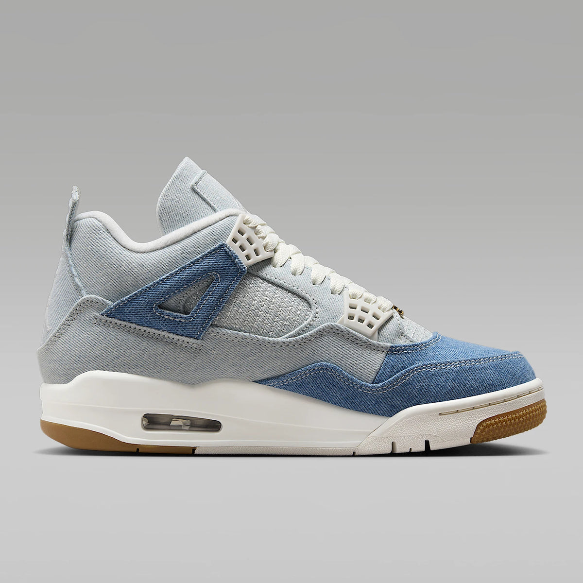 Ténis de basquetebol Nike JORDAN genuínos para mulher, de cano médio, em ganga, com amortecimento de ar IB6716-100