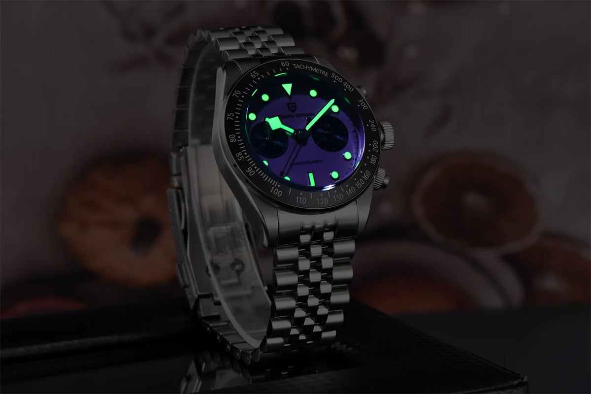 2026 New PAGANI DESIGN BB Flamingo Chronograph Luxury Sports Quartz Watch Men Sapphire mirror 100M Waterproof Fashion Wristwatch
