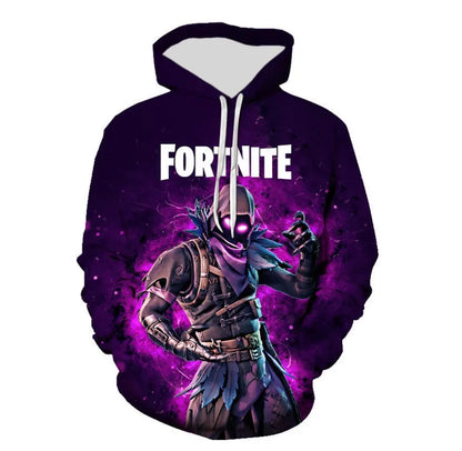 Children's Fortnite 2024 Sweatshirt, 3D Digital Printed Hoodie, Men's and Women's Pullover Jacket, Long Sleeve Children's Gift