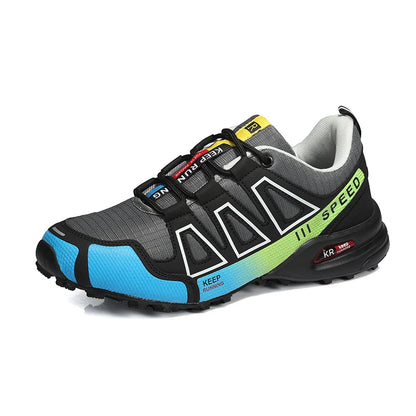 Men's hiking shoes, all-terrain outdoor sports shoes, breathable mesh, non-slip, wear-resistant hiking shoes, outdoor cycling shoes