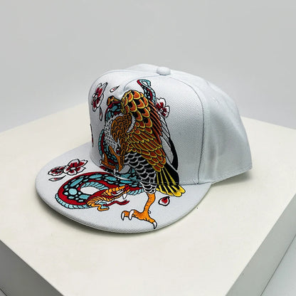 China Chic Pattern Embroidered Baseball Hats Breathable New Unisex Ethnic Style Peaked Caps Versatile Sunshade Hip Hop Fashion