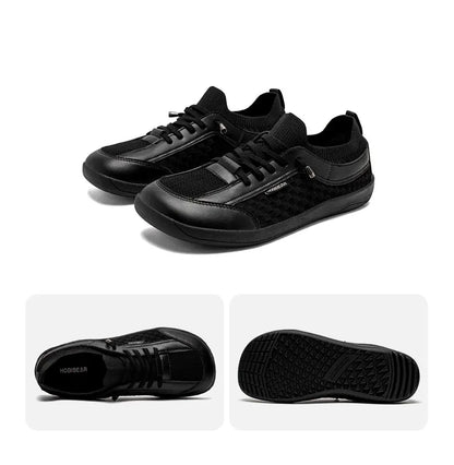 HOBIBEAR Men Barefoot Shoes Women Slip-On Wide Toe Walking Sneakers | Zero Drop Sole | Lightweight Breathable Minimalist Shoes