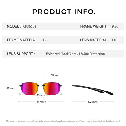 CAPONI Polarized Sunglasses For Men Original Design Outdoor Sport Running Driving Sun Glasses Photochromic Black Shades BS36502