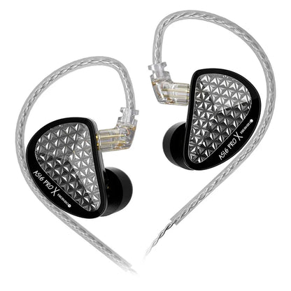 Auricolari in-ear monitor KZ AS16 PRO X HiFi – cuffie cablate con microfono e 8 driver ad armatura bilanciata