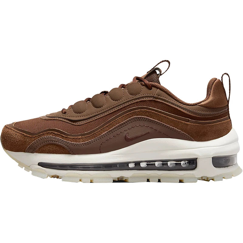 Ténis de corrida Nike Authentic Air Max 97 Futura para mulher com amortecimento a ar FB4496-201