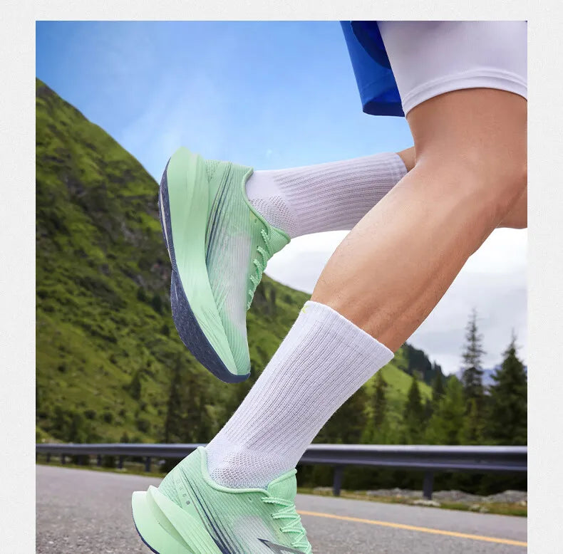 Sapatilhas de corrida masculinas 361 Degrees Furious ET com placa de carbono para maratona, reativas, respiráveis e amortecidas 672512216F