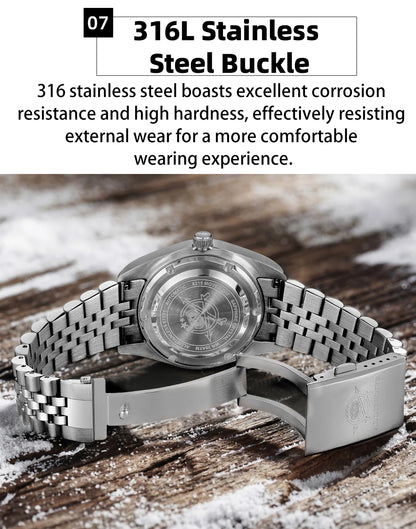 ADDIESDIVE NEW 39mm Men's Desert Texture Watch 200m Diver Sapphire Crystal AD2540 BGW9 Blue Luminous  Mechanical Automatic Watch