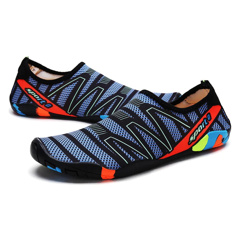 Scarpe da acqua ad asciugatura rapida per spiaggia, unisex, pantofole aqua da nuoto barefoot, scarpe da surf e risalita del fiume, calze outdoor leggere estive
