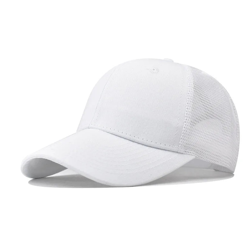 Baseball Cap Adult Net cap Shallow curved eaves Hat Unisex Summer hat Breathable hat shade Spring Autumn Cap Hip Hop Fitted Cap