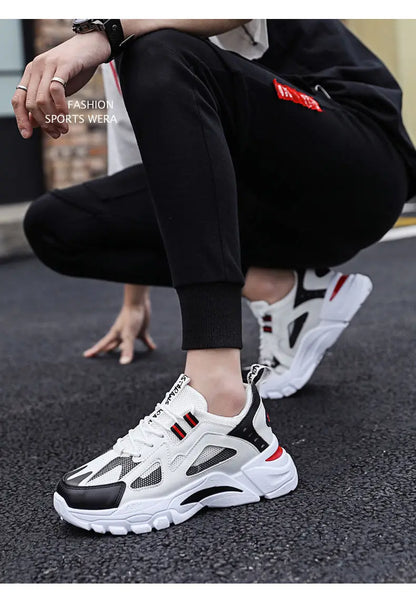 Nuevos zapatos casuales para hombre, para actividades al aire libre; zapatillas deportivas a la moda, ligeras, cómodas y transpirables.