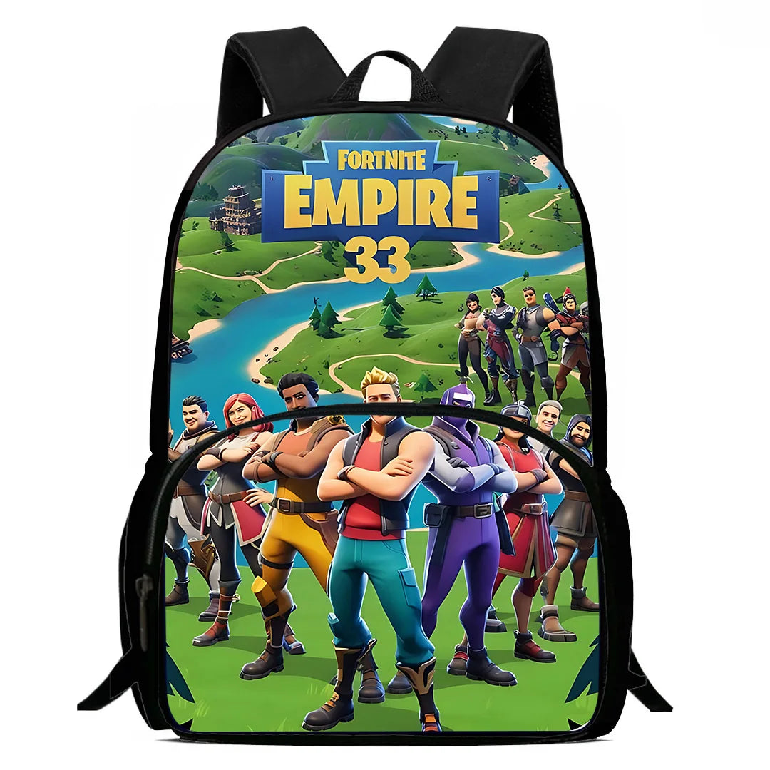Set scuola classico FortniteS per bambini: zaino, borsa pranzo e astuccio, borse scolastiche capienti per bambino e bambina, idea regalo perfetta