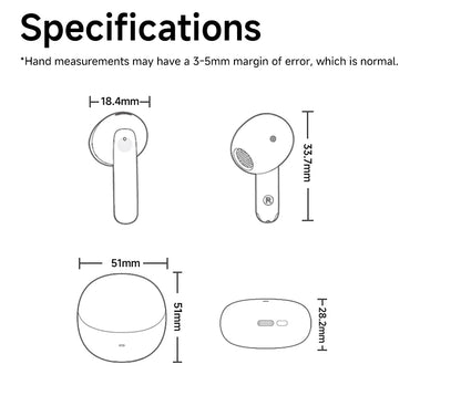QCY HT10 AilyBuds Pro+ ANC Wireless Earbuds – Hi-Res LDAC Bluetooth 5.3 Earbuds, 6 Mic AI HD Call, Adaptive Noise Cancelling TWS Earphones with Multipoint Connection