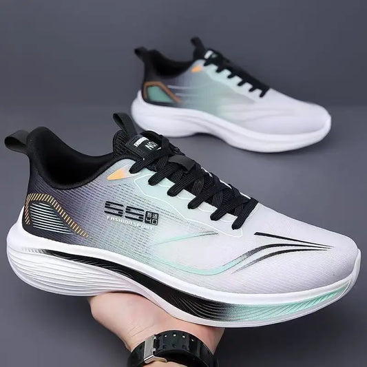 Breathable Mesh Men's Lightweight Casual Sneakers Non-Slip Soft Sole Running Shoes for Spring and Summer