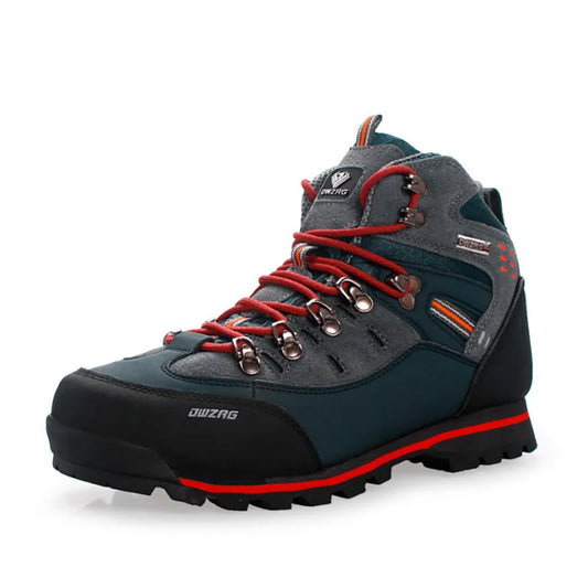 Lynjacye Mid-Cut 2025 New Waterproof Hiking Boots Training Shoes Men Sports Outdoor Non-Slip Woodland Hunting Work Shoes