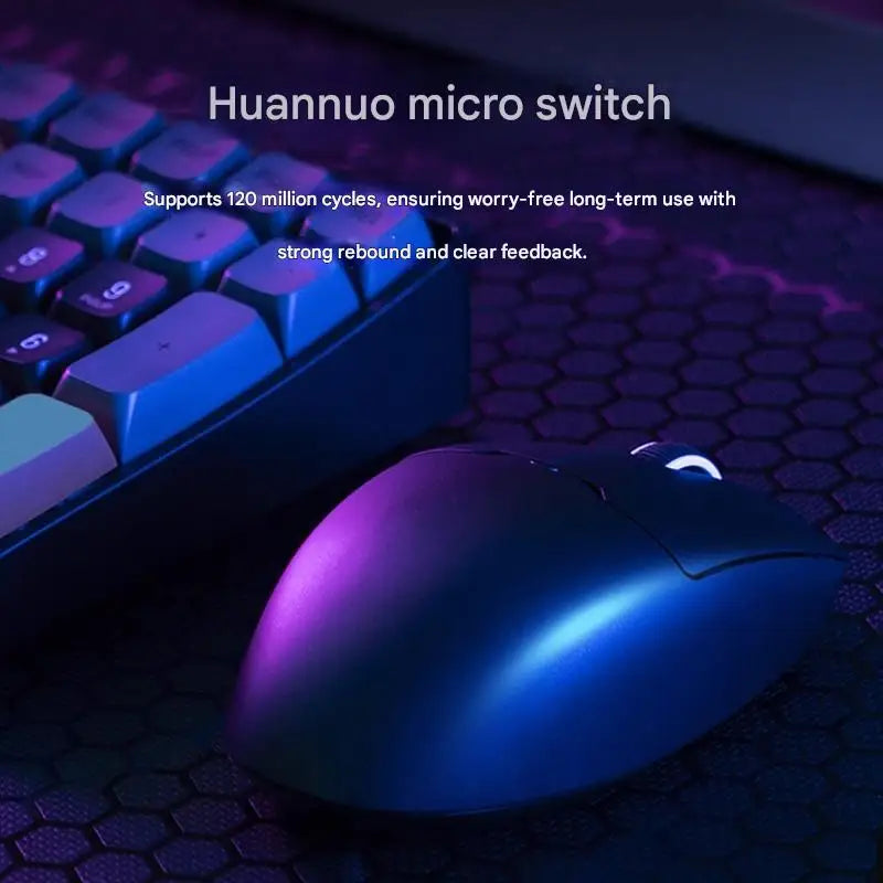 Mouse wireless Bluetooth Aigo GM80 PLUS PRO PAW3311/PAW3395 leggero 1000HZ cablato a tre modalità per gaming ed e-sport, regalo