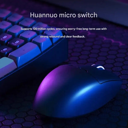 Mouse wireless Bluetooth Aigo GM80 PLUS PRO PAW3311/PAW3395 leggero 1000HZ cablato a tre modalità per gaming ed e-sport, regalo