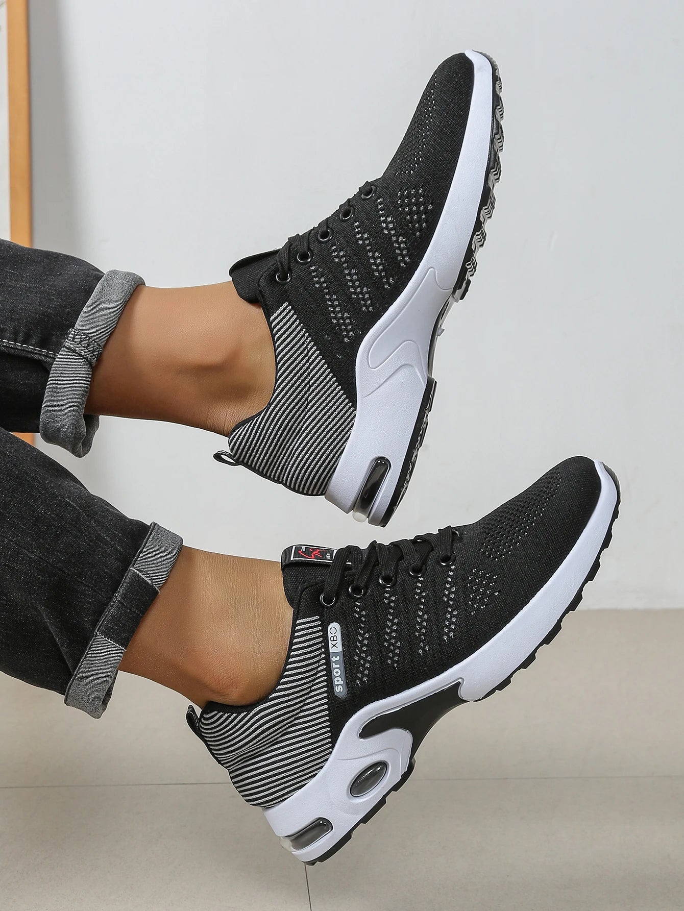 Sapatilhas de Homem Fashion Super Respiráveis com Atacadores para Corrida - Antiderrapantes, duradouras e com conforto almofadado - Sapatilhas de Moda para Homem