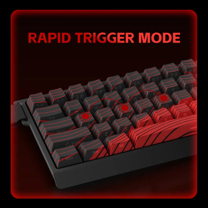 FGG MADLIONS MAD 60/68 Pro Teclado mecánico con interruptor magnético, cableado, 68%, teclados gaming con Rapid Trigger RGB, teclados personalizados