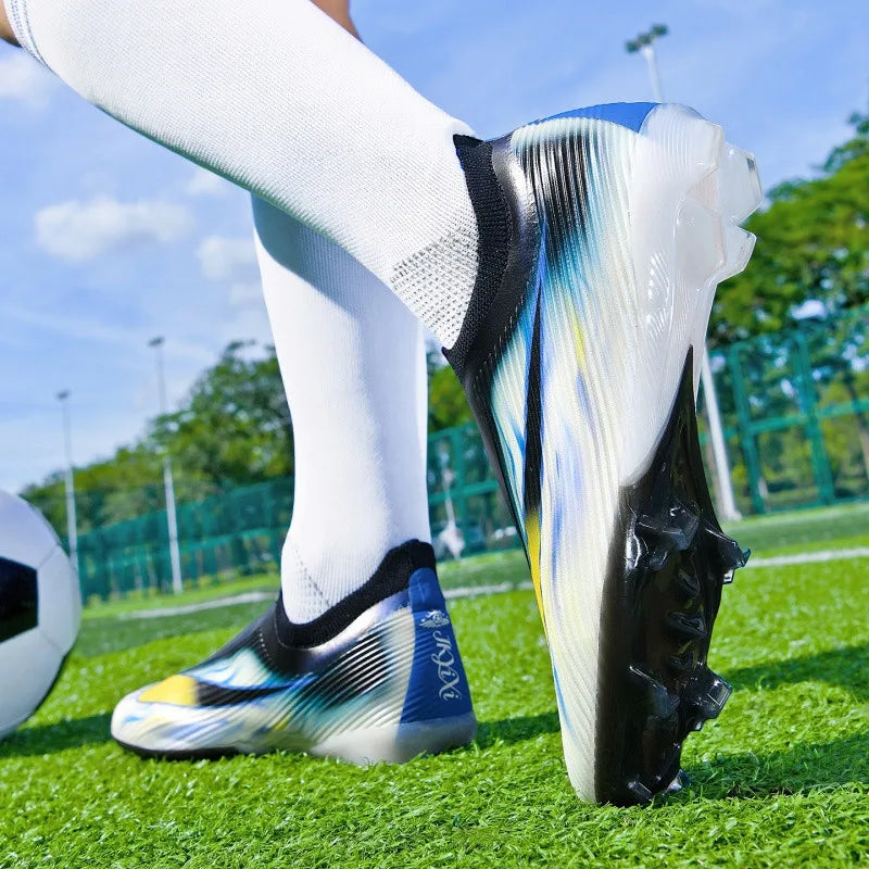 Chaussures de football pour hommes, chaussures de football pour femmes, chaussures de terrain synthétique pour l'extérieur