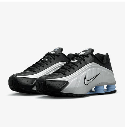 Ténis de corrida Nike Shox R4 genuínos para homem com amortecimento Air, cano baixo HQ1988-004