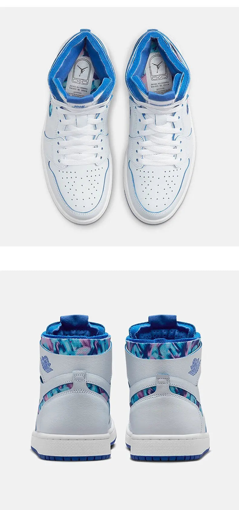 Sapatilhas Nike genuínas para mulher Air Jordan 1 Zoom de cano alto DV5575-140