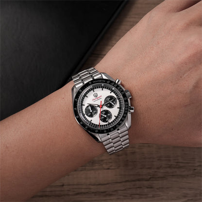 Relógio Masculino Watchdives New Wd1863 Quartz VK63 Chronograph, Safira Abaulada, Impermeável, 39Mm, Aço, Marca Premium, Luxo Business
