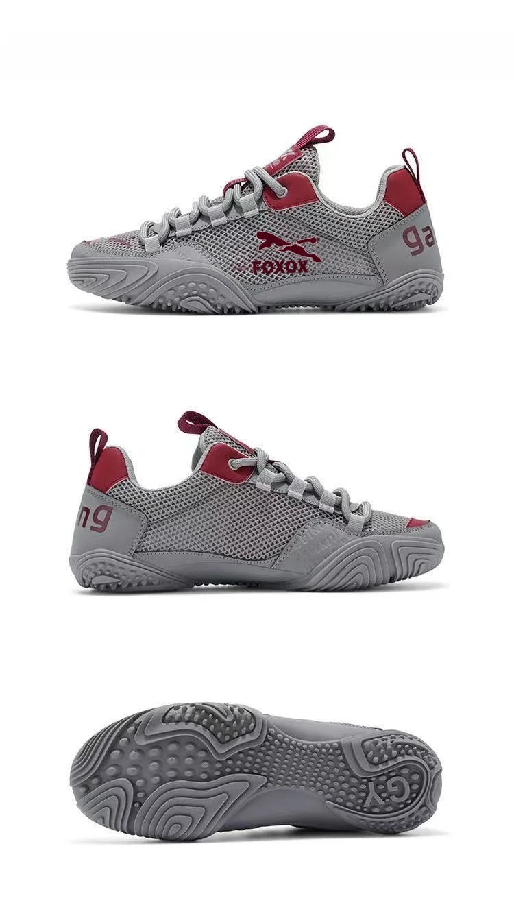 Zapatillas de running para hombre transpirables con parte superior de malla ligera, suela suave y cómoda, calzado deportivo casual de verano a la moda