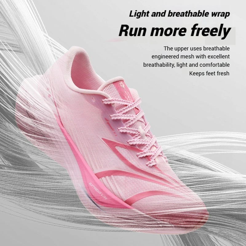 Sapatilhas de corrida masculinas 361 Degrees Furious ET com placa de carbono para maratona, reativas, respiráveis e amortecidas 672512216F