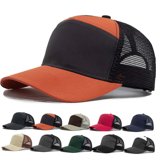 Summer 7 Panel Baseball Cap Fashion Hip Hop Mesh Caps Men Truckers Hat Visor Hardtop Snapback Women Unisex Cool New Brand