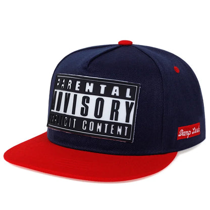 Tide Brand Flat Edge Baseball  Cap Couple ADV Hat Korean Version Trend Offset Printing  Street Hat Sun Protection Letter Hat