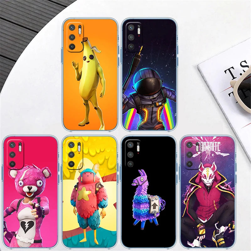 F-Fortnites-Poster Transparent Phone Case for Samsung Galaxy A04 A04S A14 A23 A34 A54 M23 M33 M52 M53