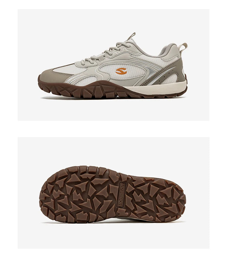 HOBIBEAR Chaussures minimalistes rétro à bout large pour hommes et femmes, idéales pour la marche, la randonnée et la course à pied