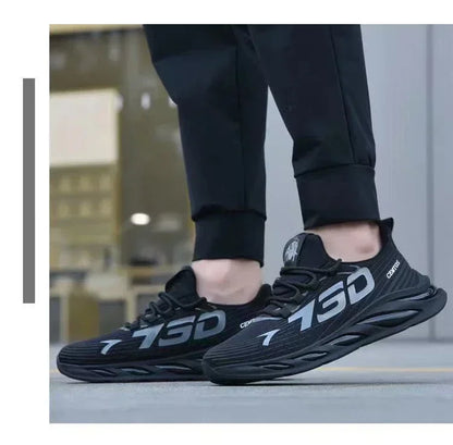 New Summer Men’s Breathable Mesh Running Shoes, Lightweight Sports Sneakers, Trendy Brand