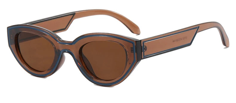 Fashion Unique Irregular Hip Hop Sunglasses Y2k Women Men Retro Glasses Ladies Beach Sunnies Outdoor Sport  with Metal Hinge