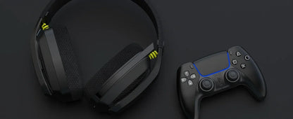 BINNUNE BW06 Casque Gaming Sans Fil 2.4GHz Bluetooth avec Micro pour PS5 PS4 PC Mac PlayStation Casque Micro Gamer Réducteur de Bruit Stéréo Immersif pour Joueurs