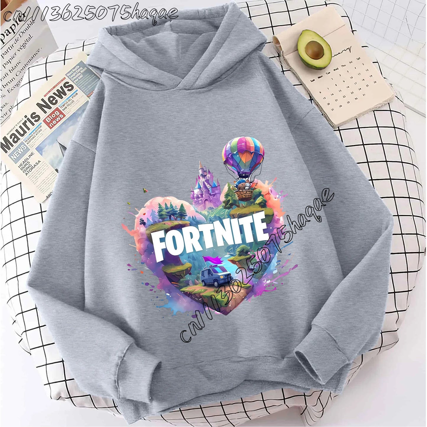 Fortnites Kids  Hooded Coats Anime Fortress Night Sweatshirts Game Spring Autumn Hoodies Sportwear Children Clothes Gift