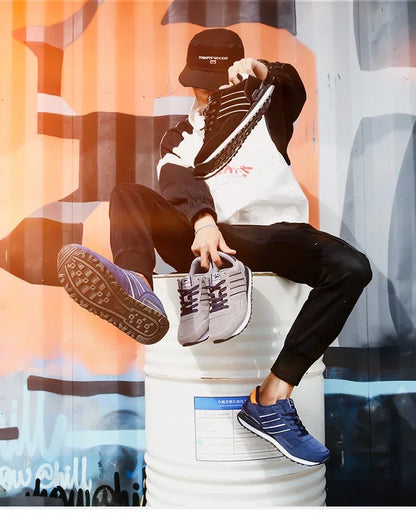 2025 New High Quality Men's Sneakers, Leather Casual Shoes, Autumn Breathable Men Shoes, Male Flat Shoe, Men's Casual Shoes