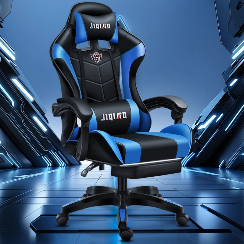 Fauteuil de massage, chaise d'ordinateur, chaise ergonomique pivotante pour la maison, chaise de bureau confortable pour les longues sessions, chaise pour cybercafé et jeux e-sport