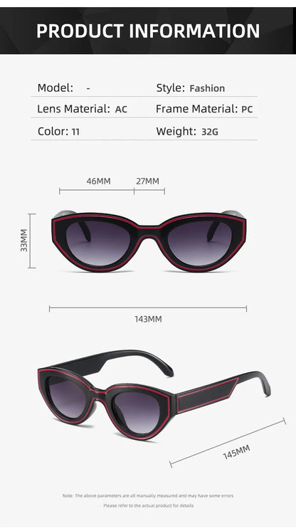 Fashion Unique Irregular Hip Hop Sunglasses Y2k Women Men Retro Glasses Ladies Beach Sunnies Outdoor Sport  with Metal Hinge