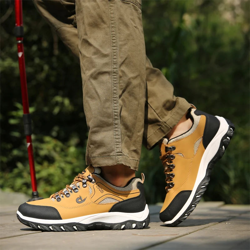 Men's leather casual shoes, sneakers for men, spring, autumn, winter shoes, lightweight tennis walking shoes for men