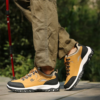 Men's leather casual shoes, sneakers for men, spring, autumn, winter shoes, lightweight tennis walking shoes for men