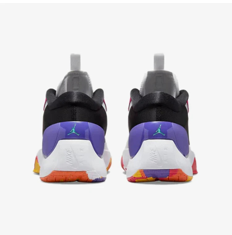 Sapatilhas de basquetebol Nike Jordan genuínas para homem, confortáveis, com amortecimento de impacto, cano médio e design prático DH0248-130