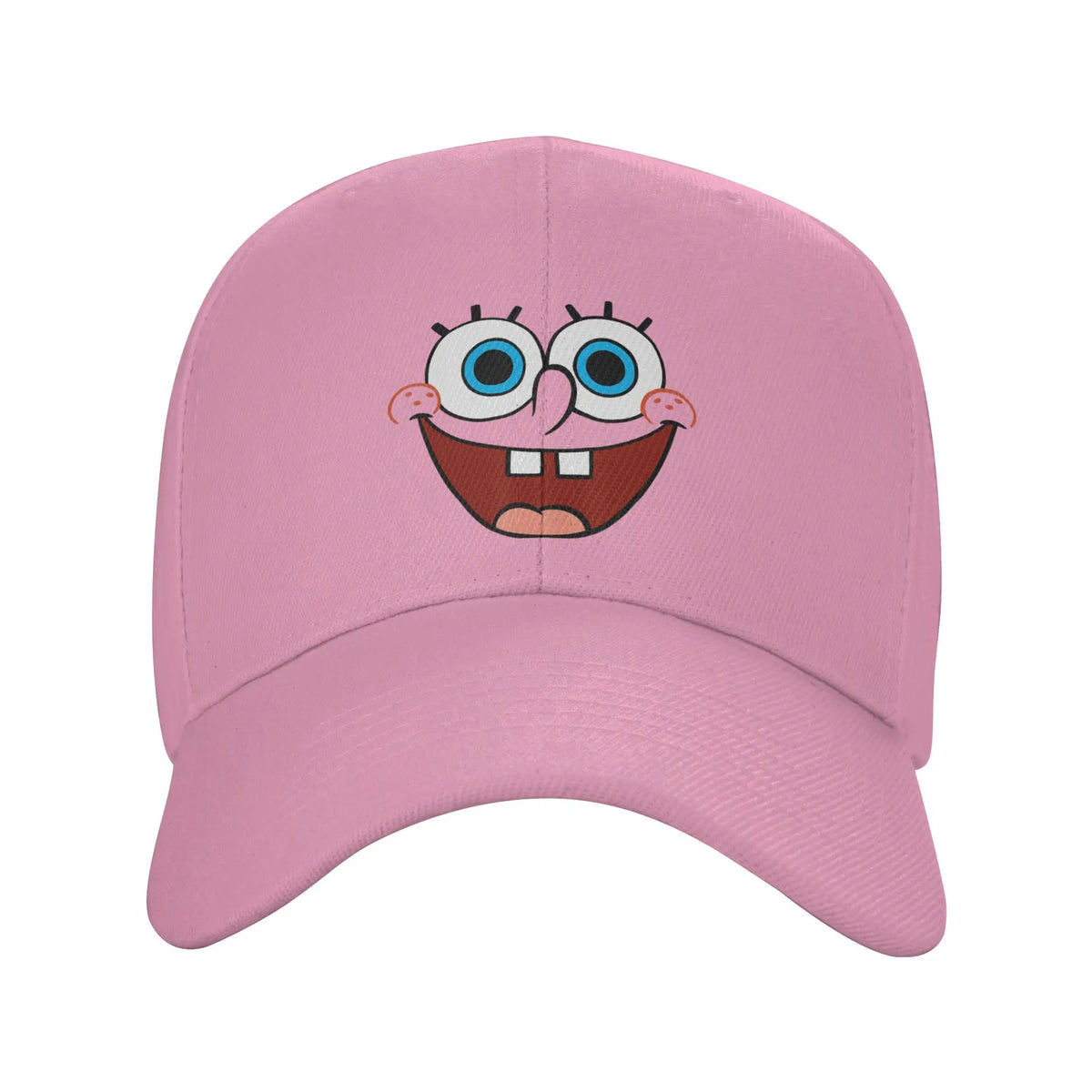 Cappellino da baseball Spongebob con grande volto sorridente, modello "Sun", stile retrò "Trucker" primaverile y2k per coppie, donne, tennis, skate e baseball