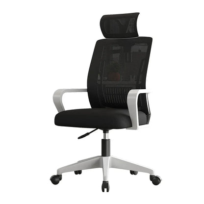 Siège de bureau ergonomique pour la maison : dossier réglable, pivotant, avec soutien lombaire, appui-tête, chaise de gaming