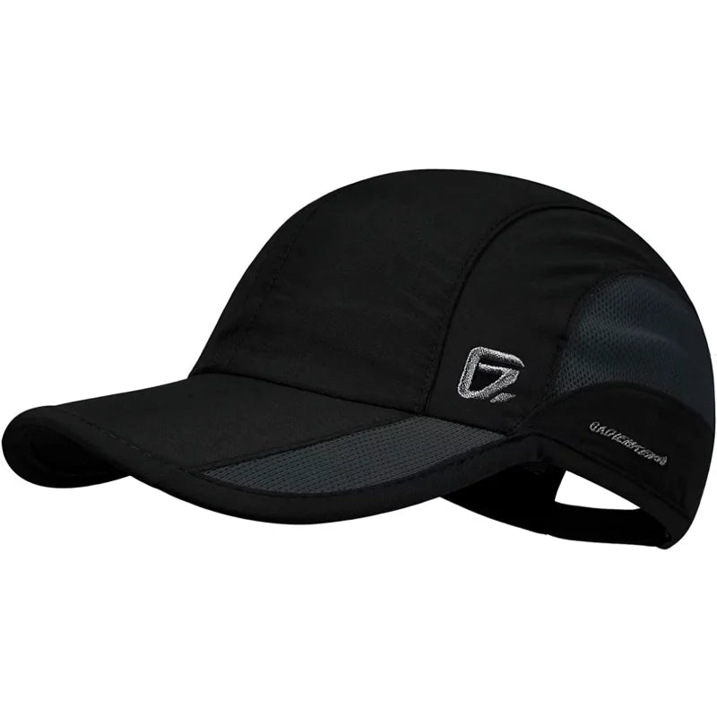 GADIEMKENSD Unisex Quick Dry Sports Cap - Running, Hiking, Golf - Sun Protective Outdoor Cap (Gorra Running, Boné Corrida）
