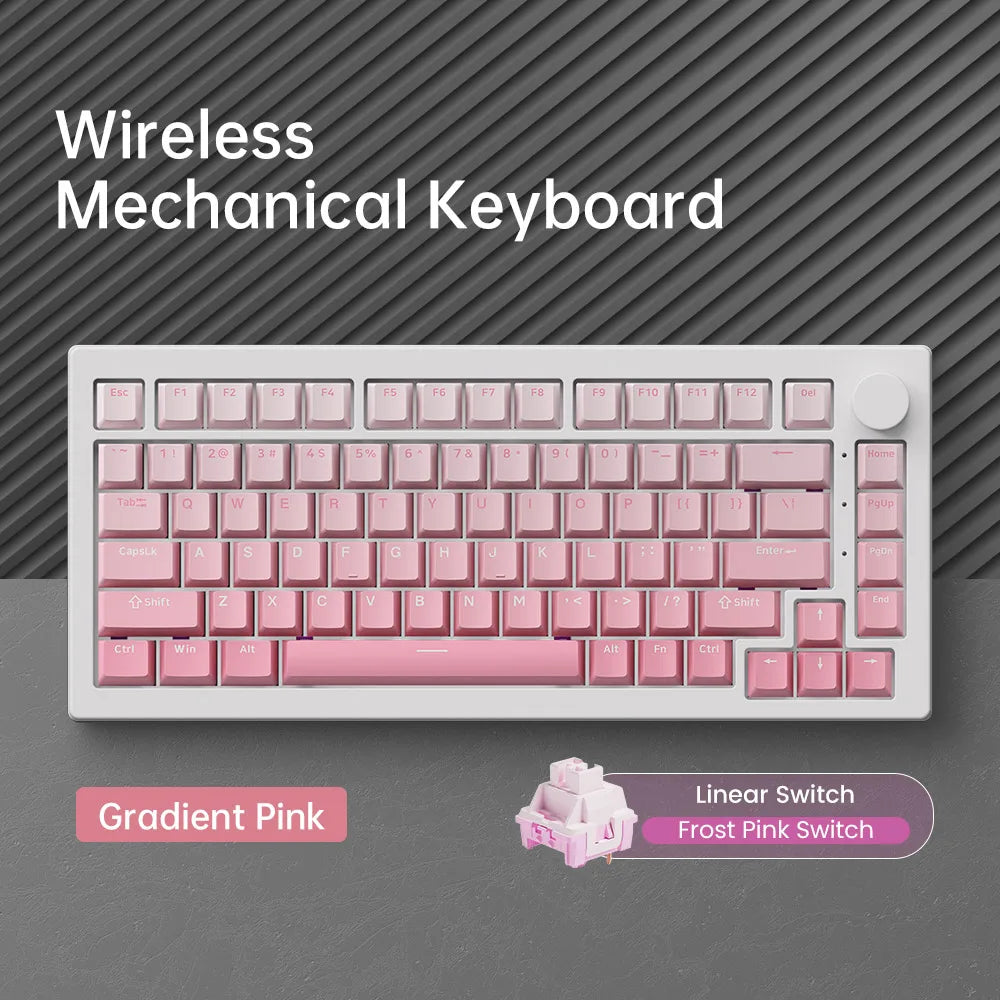 Akko 5075 V3 Keyboard 75% ANSI-US With Volume Hot-swappable RGB USB Type-C/2.4g&BT5.0 Tri-mode Custom Gaming Mechanical Keyboard