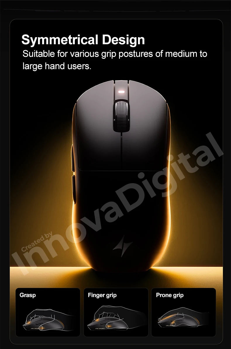 Mouse da gaming wireless ATK Dragonfly A9 Ultimate A9 Air PAW3950 ultraleggero ergonomico e-sport per gamer FPS CSGO A9 Ultra