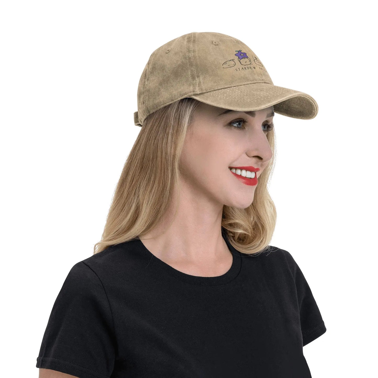 Game Stardew Valley Sun Baseball Cap y2k Funny Unisex-Teens Washed Hip Hop Hats Sun-Proof Design Outdoor Sport Snapback Cap Gift