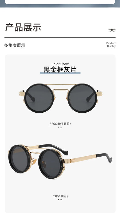 KLASSNUM Adjustable Sunglasses Men Nd Filter Glasses ND9 Speed Dimming Sun Glasses Round Polarized Fishing Driving Eyewear 2026